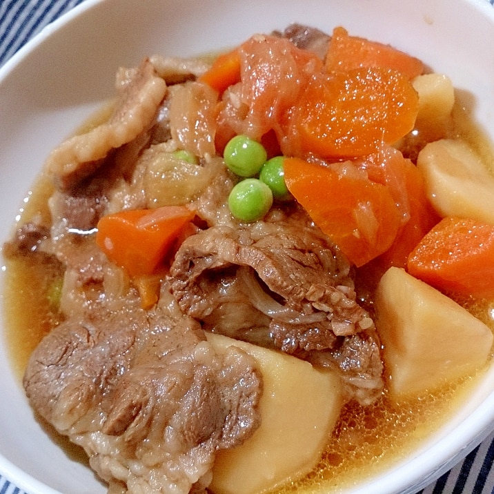 牛バラ焼き肉用カルビ肉と新じゃがの煮物 圧力鍋 レシピ 作り方 By Hideok8 楽天レシピ